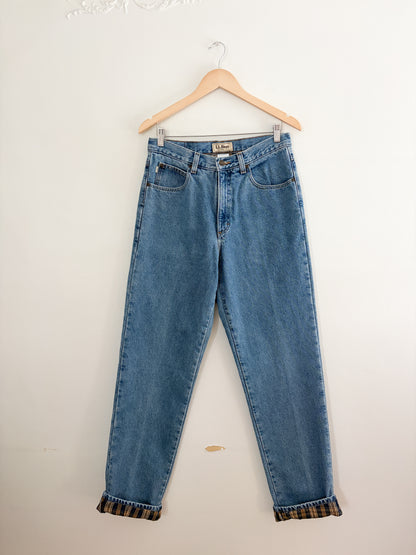 Vintage LL Bean Flannel Lined Jeans (30/31”)