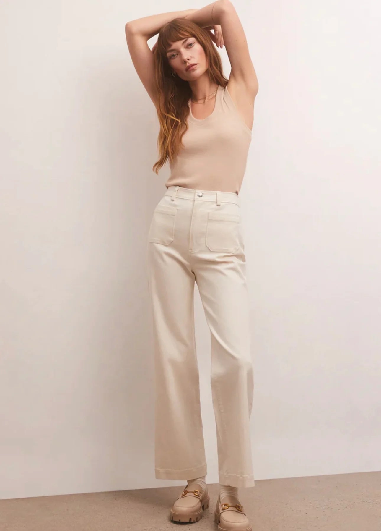 Z Supply Cream Pants (M)