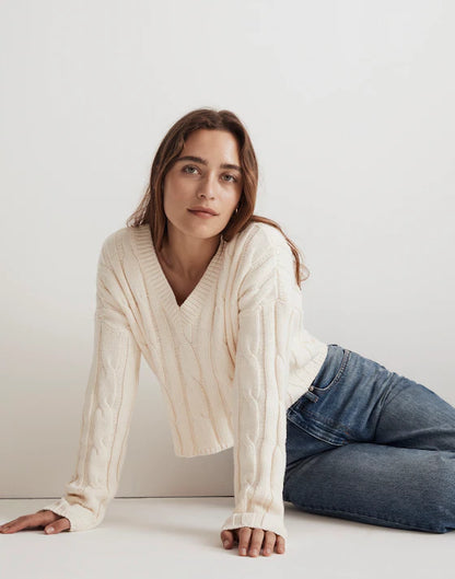 Madewell Cable Knit Sweater (XL)
