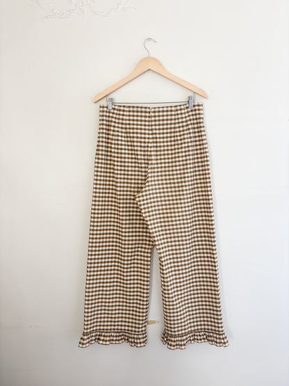 Maeve Colette Ruffled High-Rise Wide-Leg Cropped Pants (31)