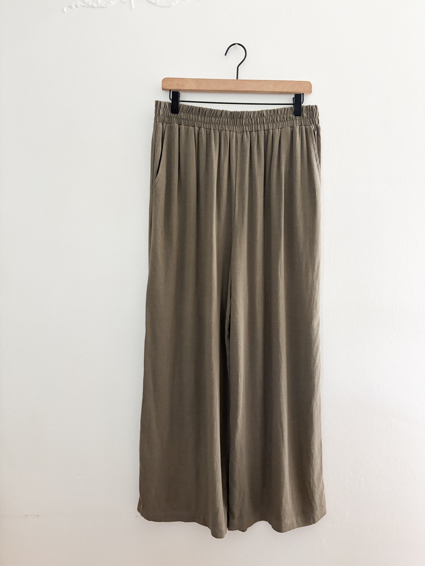 Melloday Wide Leg Easy Pants (L)