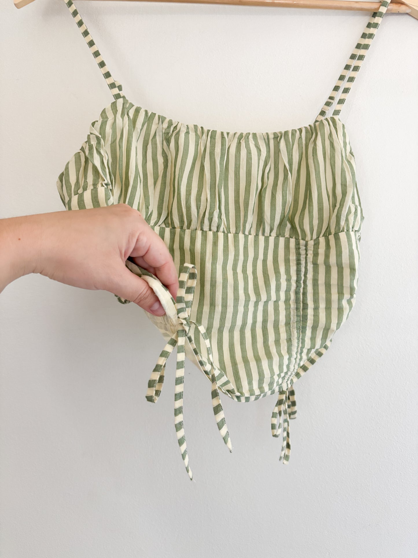 Urban Outfitters Striped Green Tank Top (M)