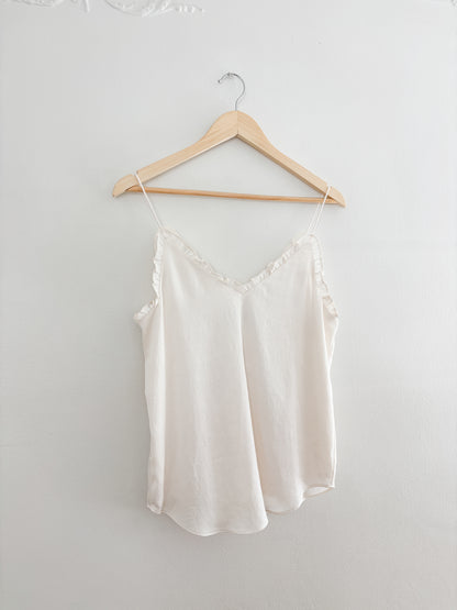 Express ruffle tank top (S)