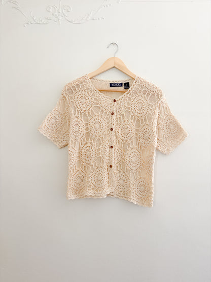 Vintage Crochet Top (M)