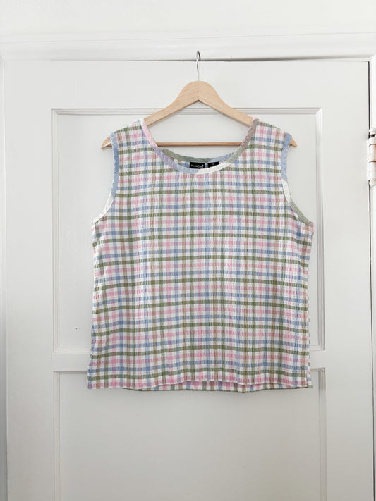 Vintage Gingham Tank (M/L)