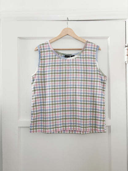 Vintage Gingham Tank (M/L)