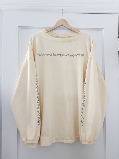 Vintage Floral Pullover (XL)