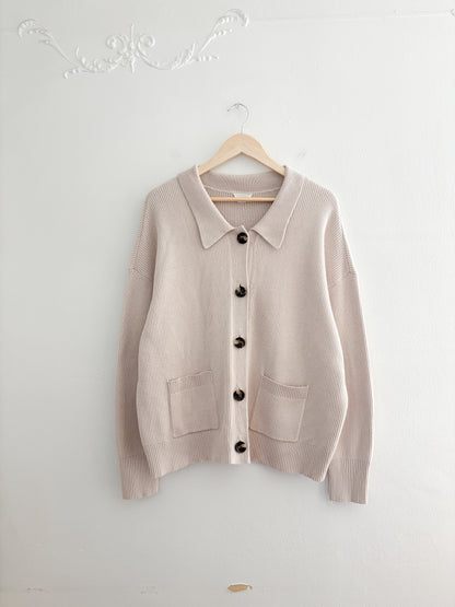 Caslon Ribbed Collared Sweater (1x)