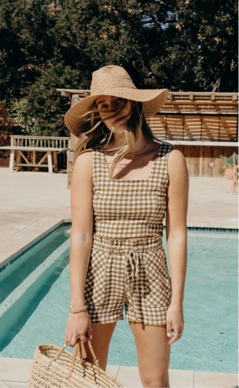Carly Jean LA Gingham Set