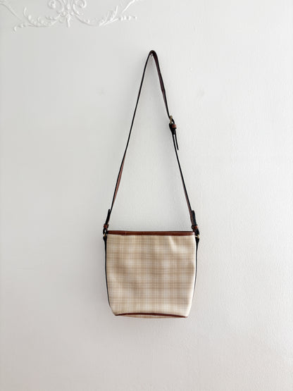 Vintage Liz Claiborne Plaid Leather Purse