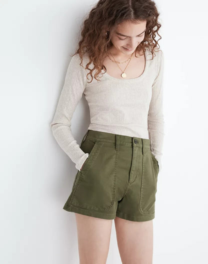 Madewell Perfect Vintage Fatigue Shorts (33)