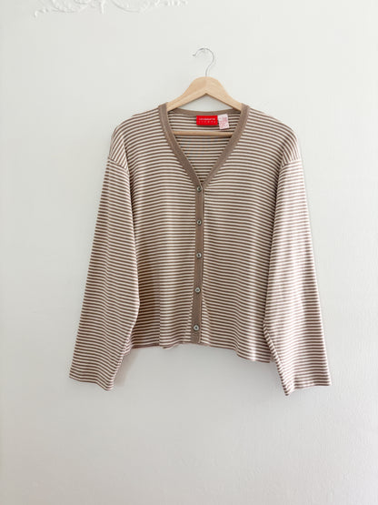 Liz Claiborne striped button up (L)