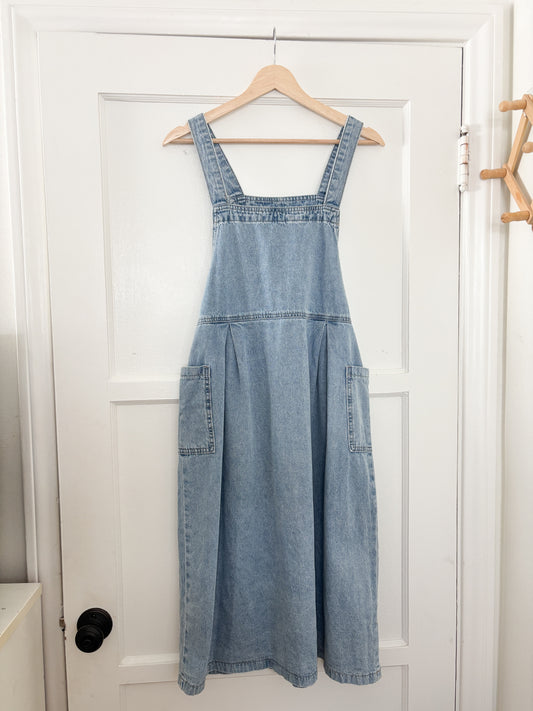 Denim Overall Dress (M)