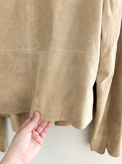 Vintage Valerie Stevens Leather Tie Jacket (L/XL)