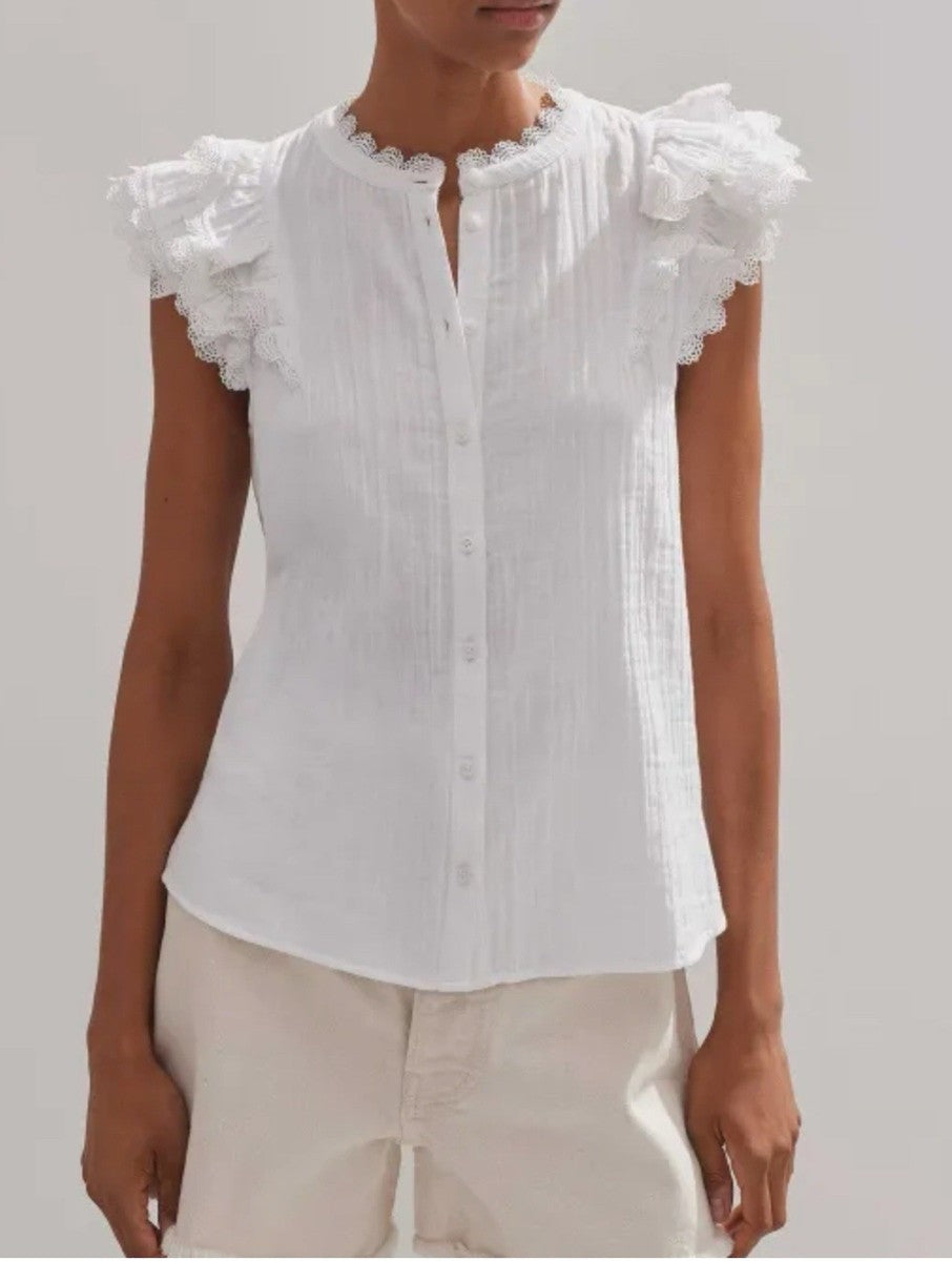 ME + EM White Ruffle Blouse (6)