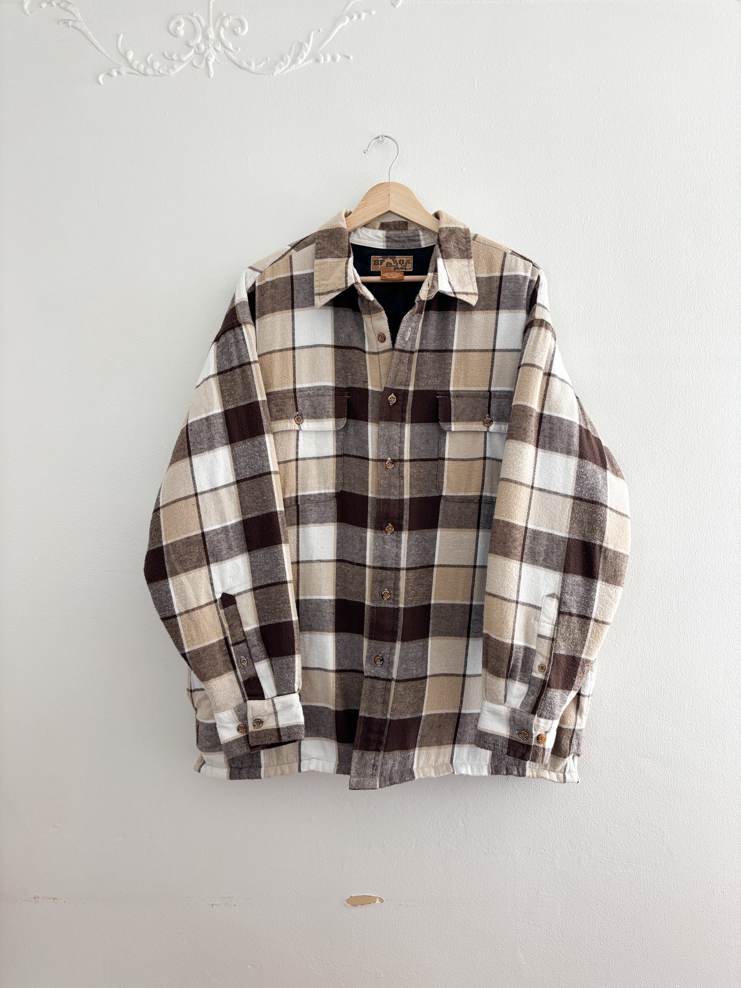 Vintage Plaid Shacket (XL)
