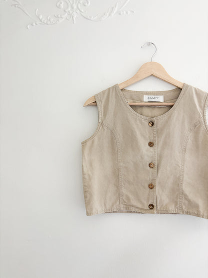 Vintage Cropped Vest (S/M)
