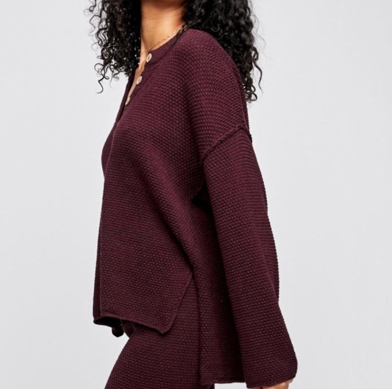 Free People Henley Sweater (M)