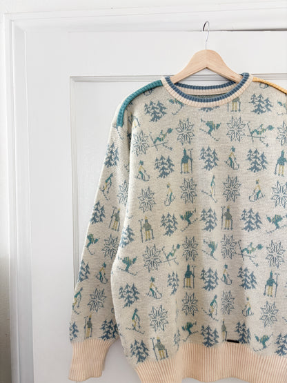 Vintage 80’s Ski Knit Sweater (L/XL)