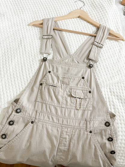 Vintage Khaki Overalls (S/M)