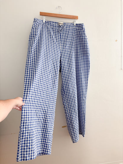 Sanderhaus Blue Gingham Pants (XL)