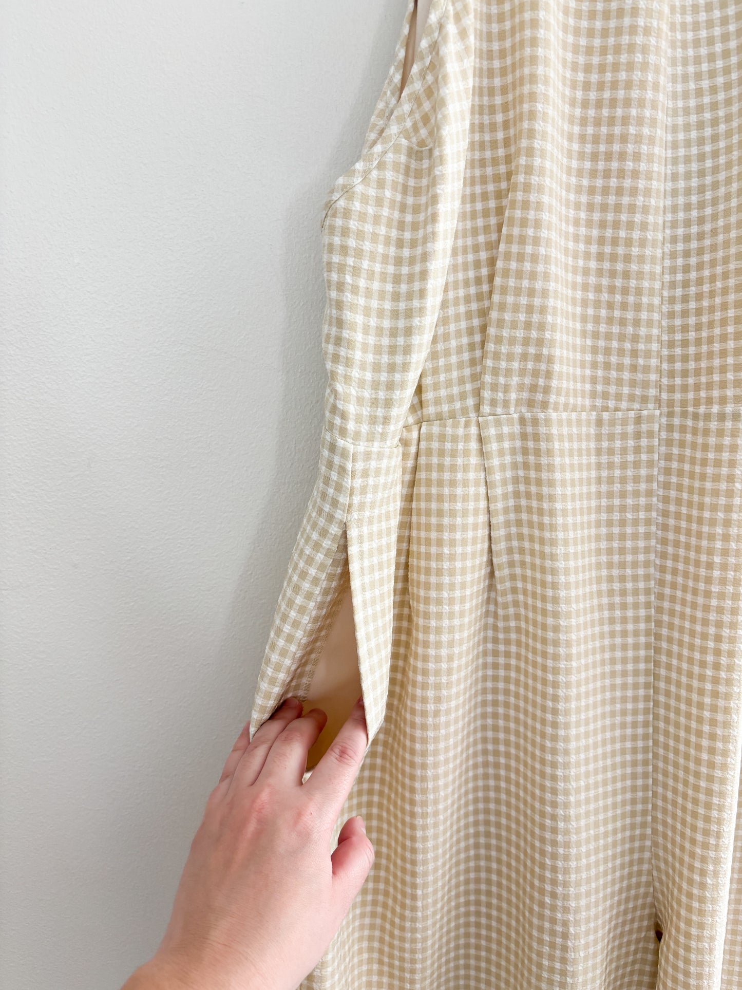 Greylin Gingham Jumpsuit (XL)