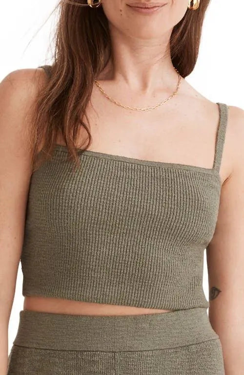 Madewell Knit Cropped Tank top (S/M)