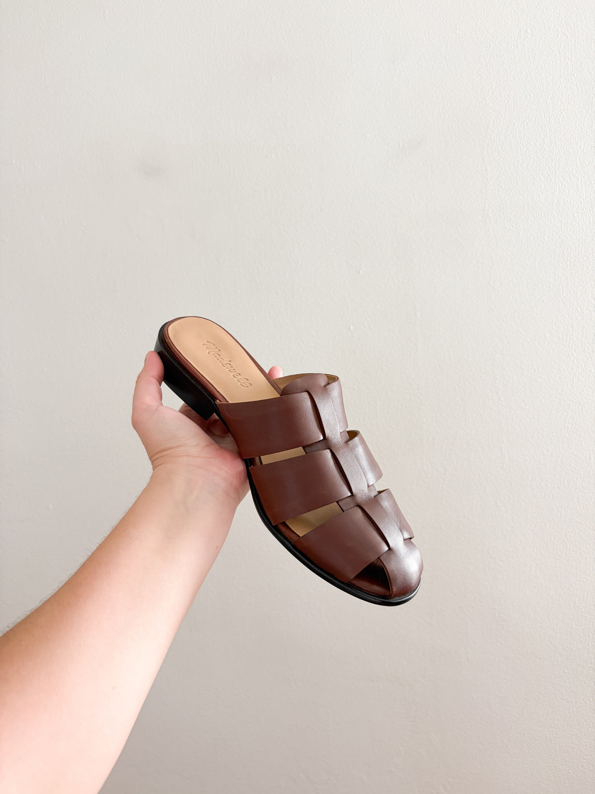 Madewell Dixson Fisherman Leather Mules