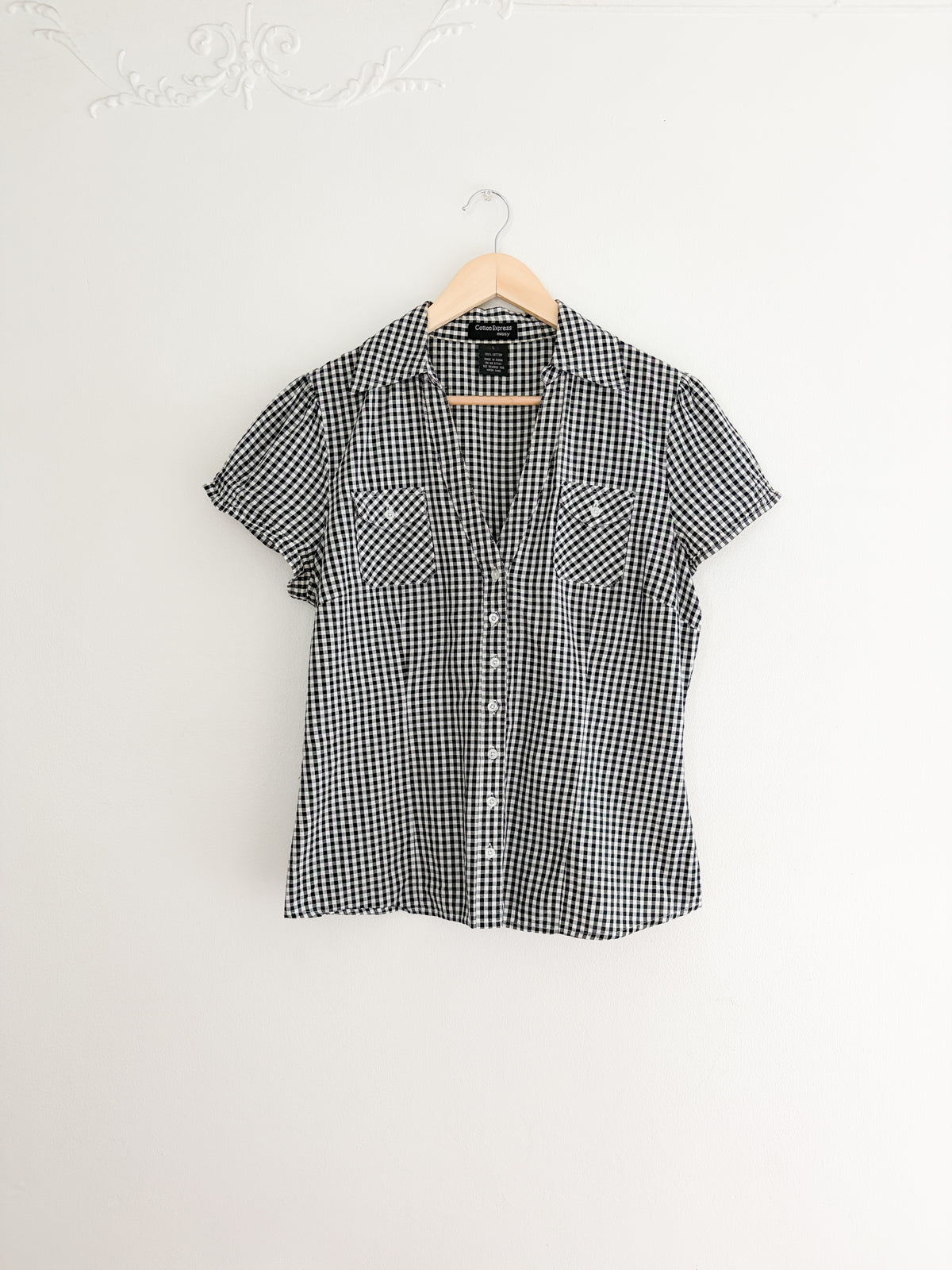 Vintage Gingham Top (L)