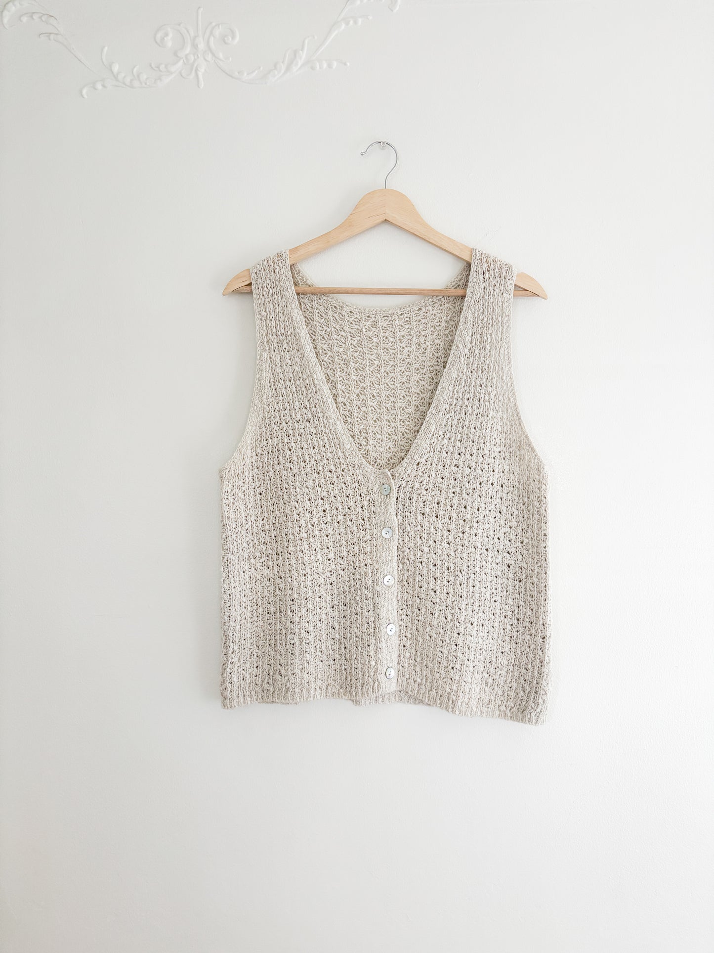 Oat Knit Tank Top