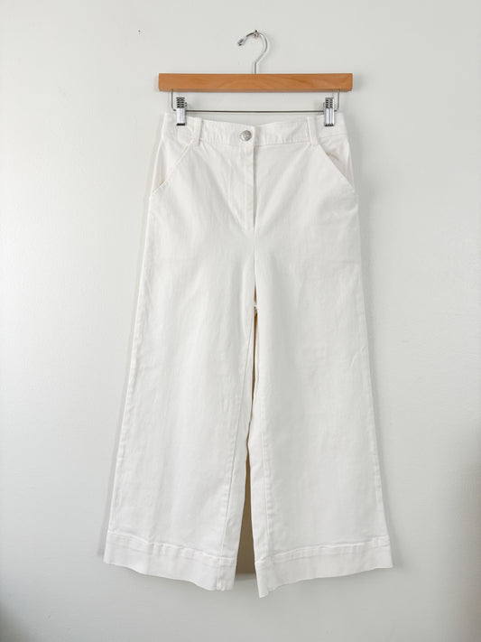 White Wide leg jeans