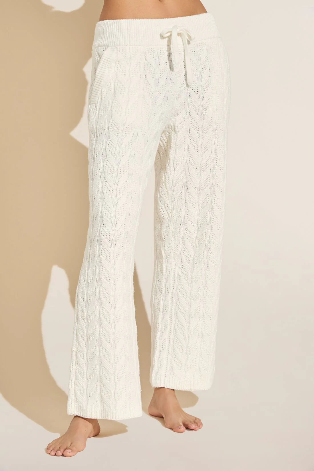 Eberjey Cable Knit Lounge Pants (M)