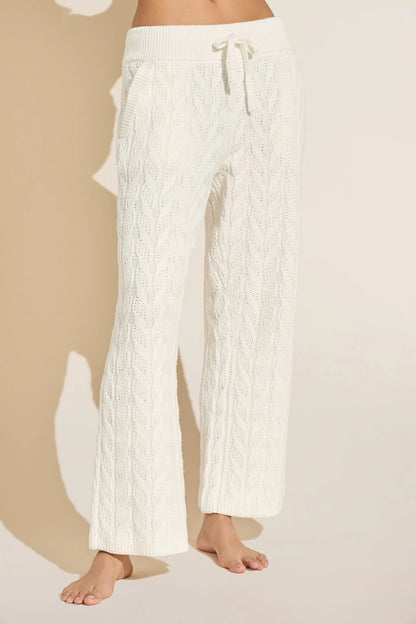 Eberjey Cable Knit Lounge Pants (M)