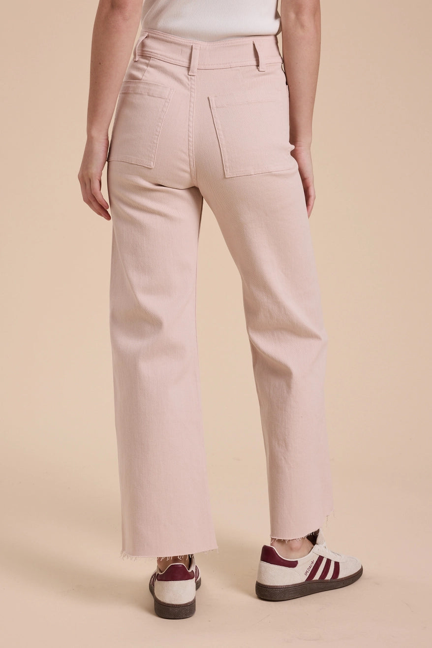 NEW Miou Muse Light Pink Wide Leg Pants (S)