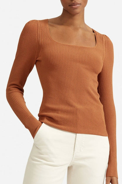 Everlane Ribbed Long Sleeve (XS/S)