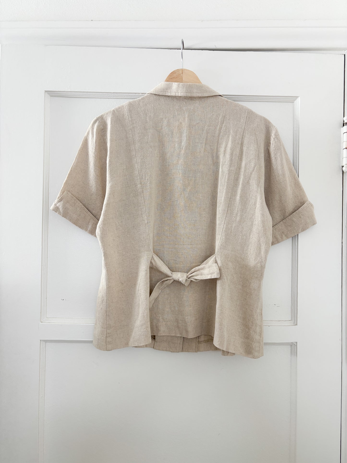 Vintage Linen Button Top (M/L)