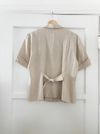 Vintage Linen Button Top (M/L)