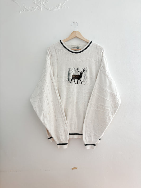 Vintage Stag Sweater (XL)