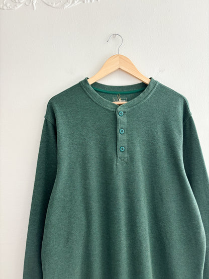 LL Bean Green Henley (L)