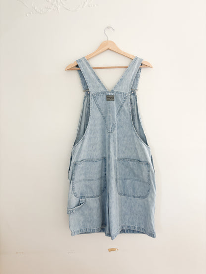 Vintage Riveted By Lee Light Wash Shortalls
