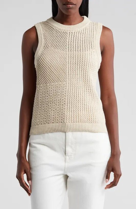 Cream Sweater Tank (L)