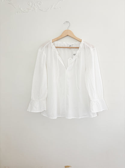 NWT Gap Tie Neck Blouse (S)
