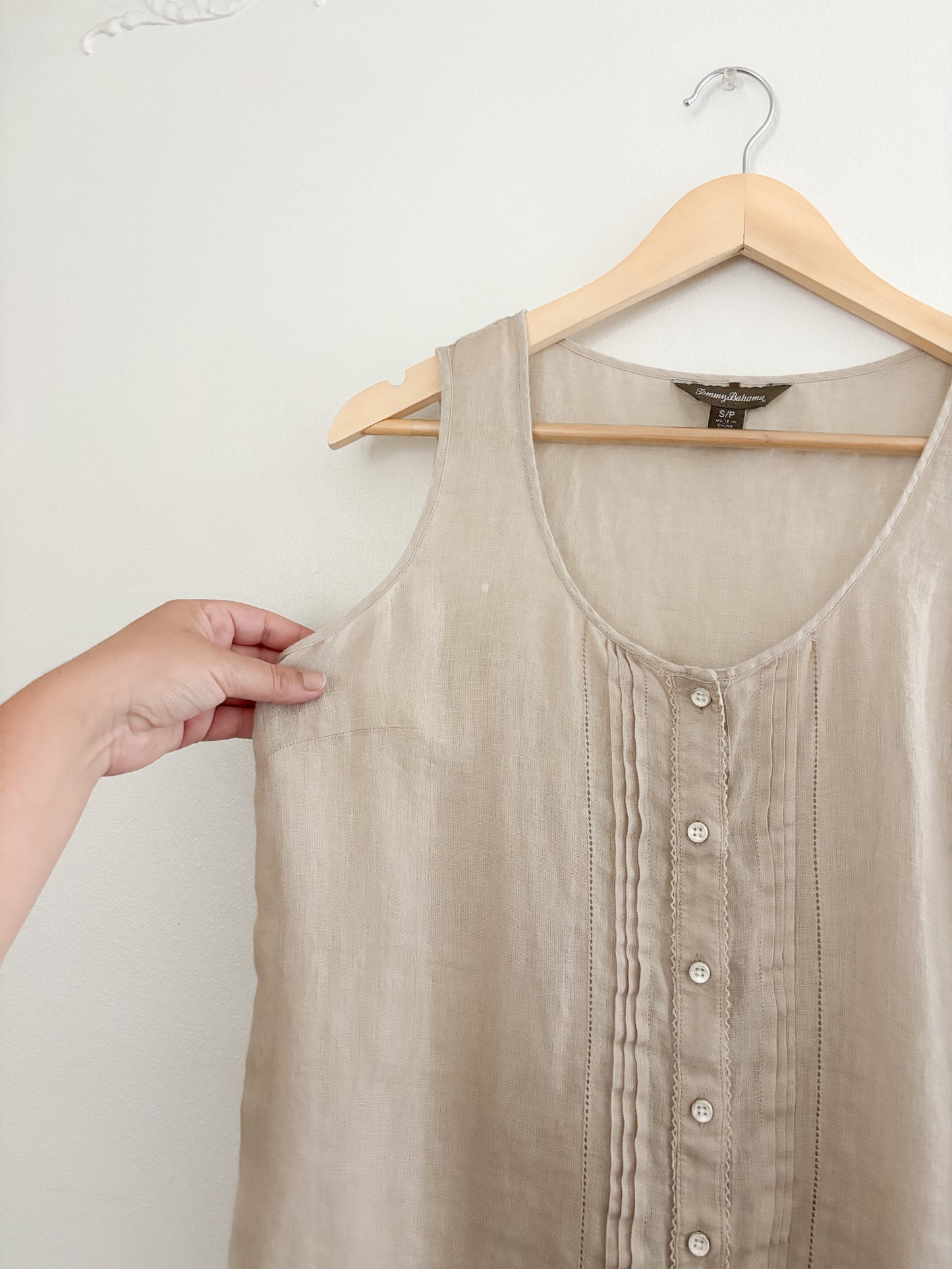 Tommy Bahama Linen Tank Top (S)