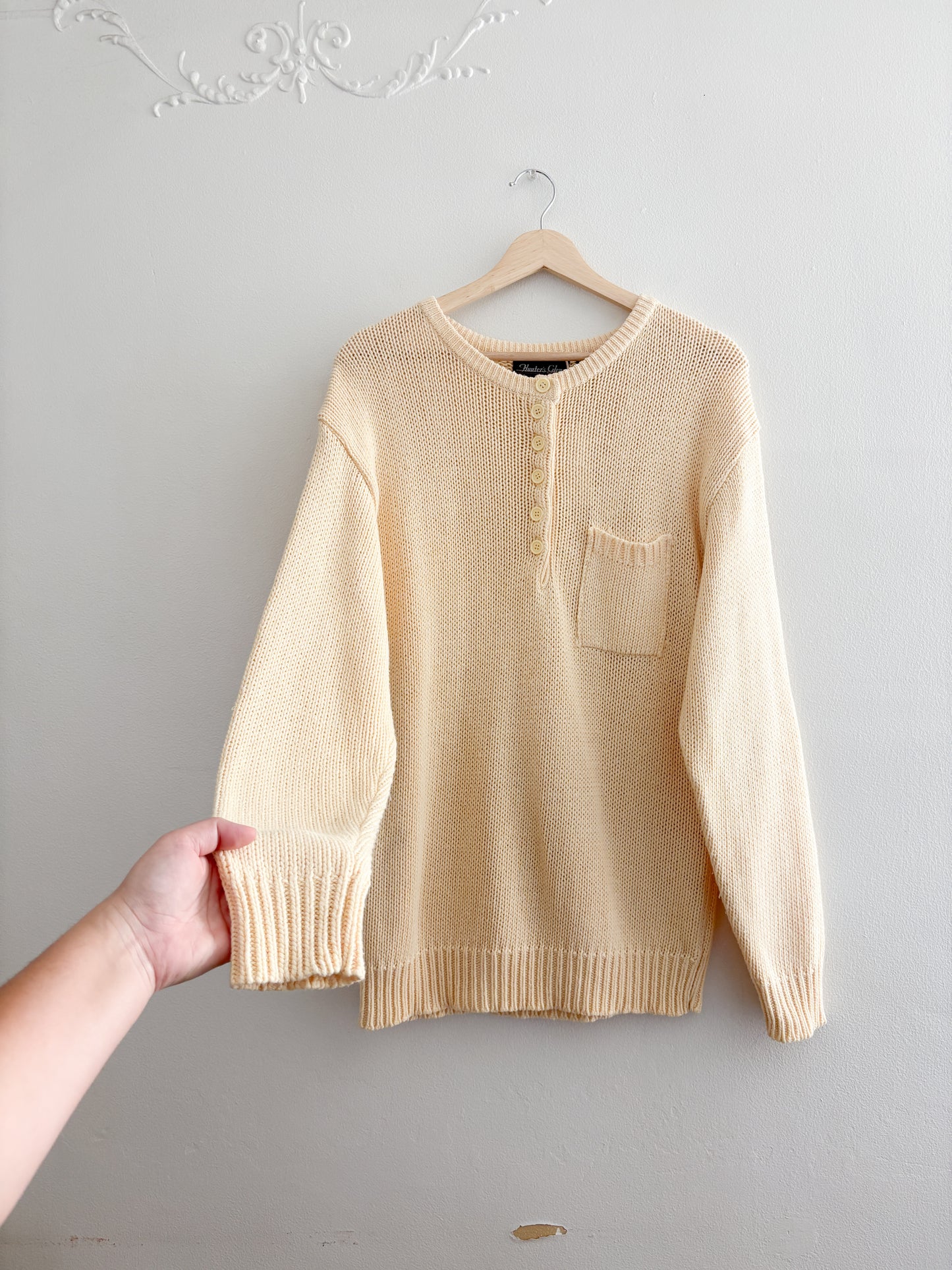Vintage Henley Sweater (M)