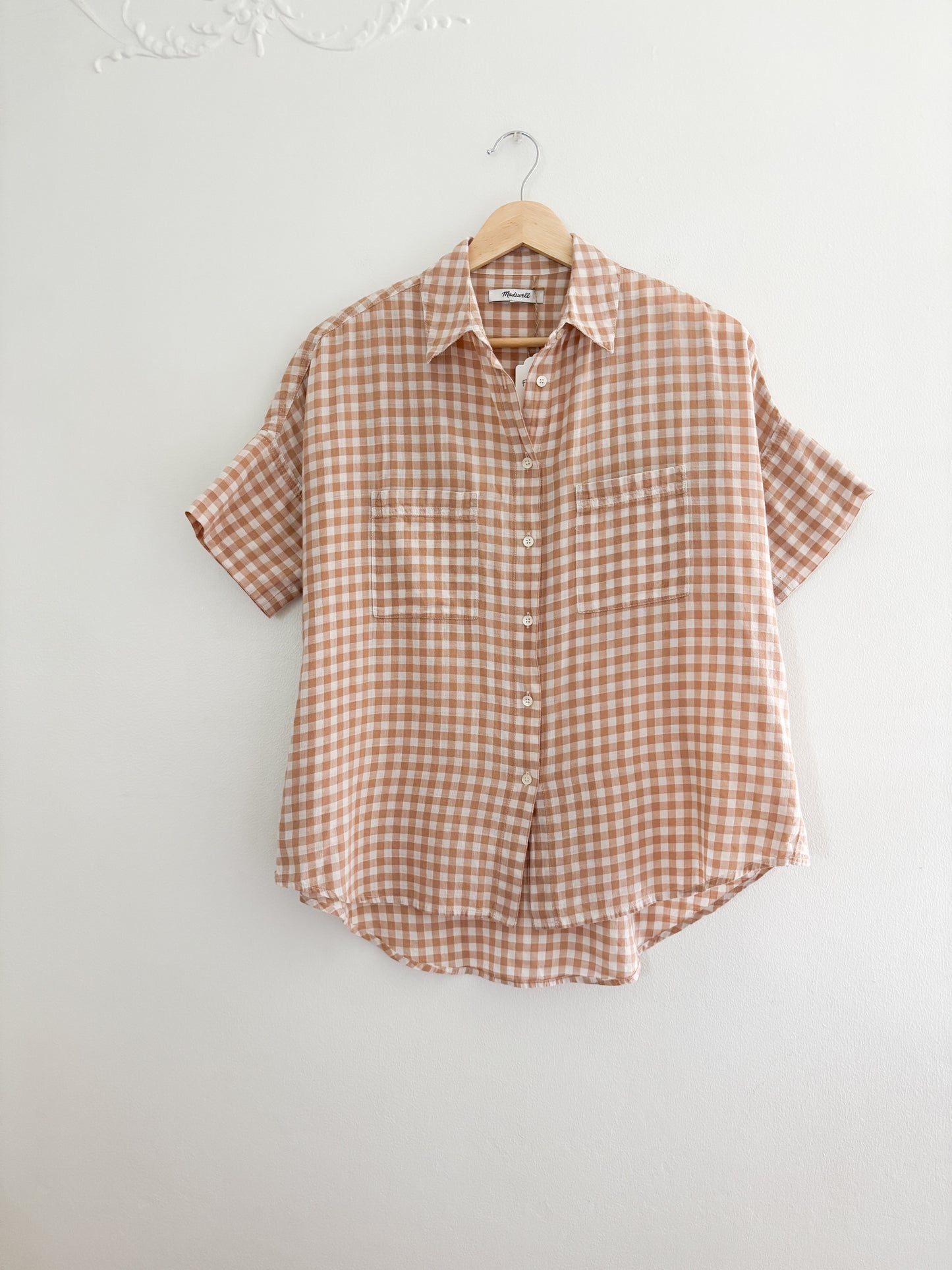 Madewell gingham button up (XS/S)