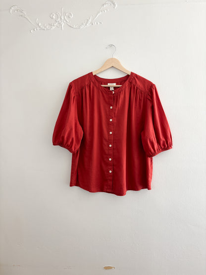 Ana Puff Sleeve Blouse (M)