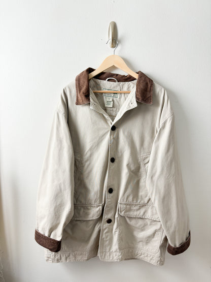 Vintage LL Bean Khaki Chore Coat (XL)