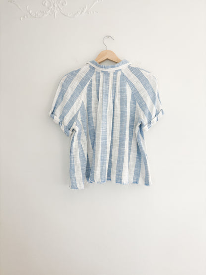 Free People Away At Sea Striped Top (L)