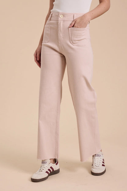 NEW Miou Muse Light Pink Wide Leg Pants (S)