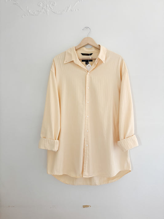 Yellow Striped Button Up (L)
